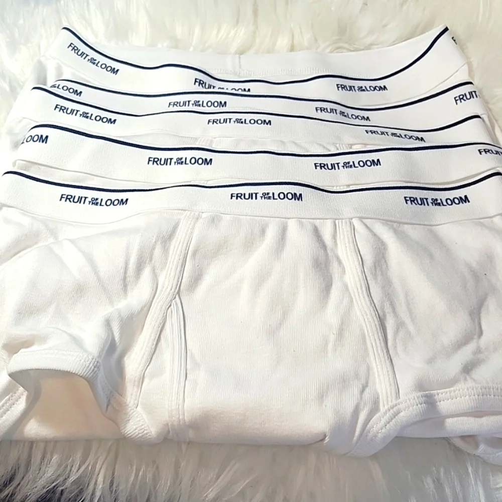 NEW VINTAGE 90'S FRUIT OF THE LOOM Tighty Whities Men's Large Underwear Set of 5